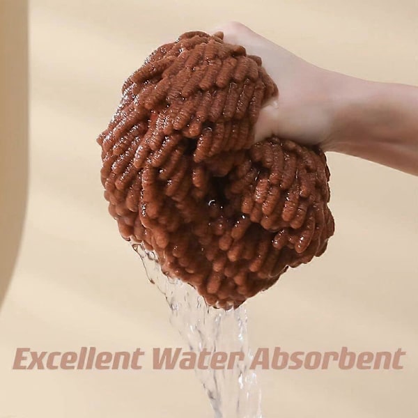2-pack Chenille Söta Barn Handdukar med Hängslinga, Hängande Kökshandduk, Mikrofiber Plysch Absorberande Småbarns Handdukar för Badrum Köket