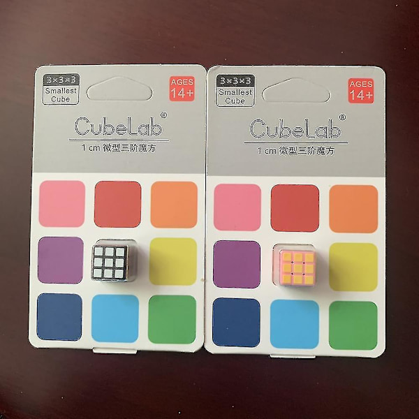 1 cm Mini Cube - Den minste 3x3x3 magiske kuben - 10 mm puslespill - Fingertuppkube - Speed 3x3 - Mikrokube - Voksen DIY-samleobjekt - Leker - Gave til barn - ys