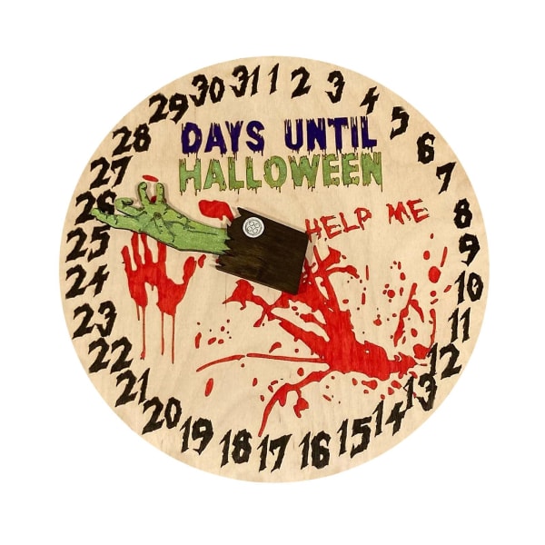 Halloween-kodin kalenterin koristelu luova sarjakuvakuvioinen ripustuskoriste (B)