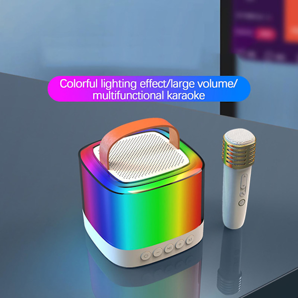 Mikrofon Mikrofon Audio Bluetooth Trådlös Liten Högtalare Barnfamilj Karaoke