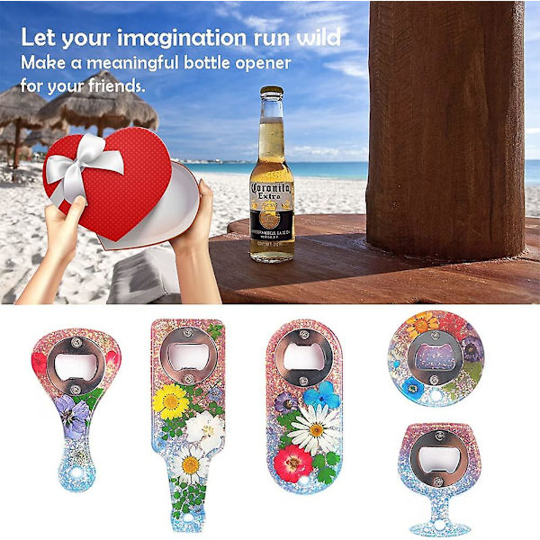 Flasköppnare Resinformar Silikon Vinöppnare Silikonform För Resin Med 5 Set Rostfritt Stål Ölnyckel Skruv Epoxi Resin Form Kit För Diy Ha