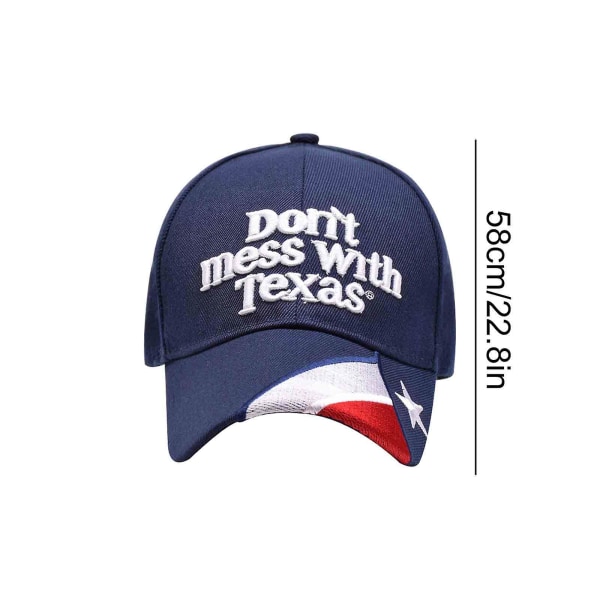 State of Texas Flaghatte RODER IKKE MED TEXAS baseballkasket Udendørs sportskasket