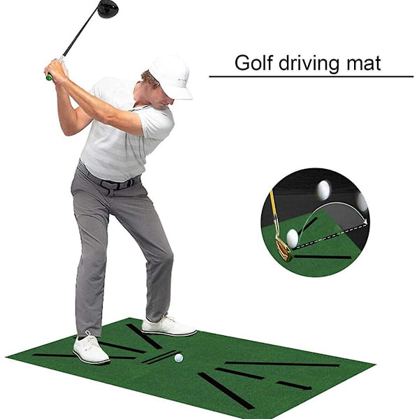 30x60cm Golf Träningsmatta Bärbar Golfträning För Hjälpsvingdetektering Slagträ