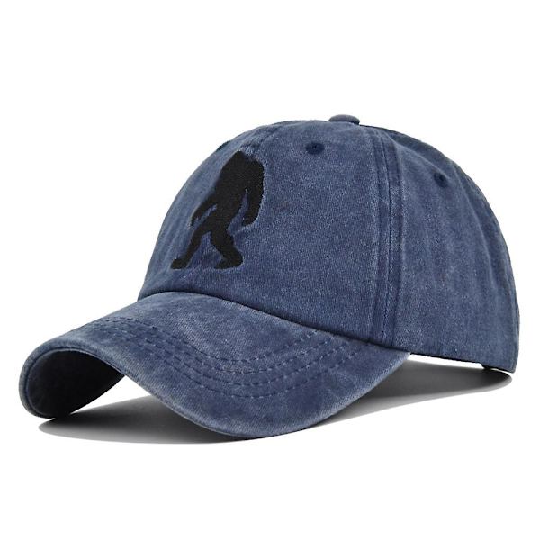 Retro Ape Man Kirjailtu Baseball-lippis Eläin Kirjailtu Huippulippis Pesty Vanhaksi Aurinkolippa Kaareva Liere Hattu