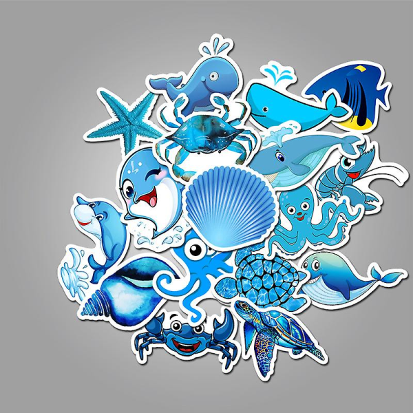 49 Sea Life Doodle Stickers