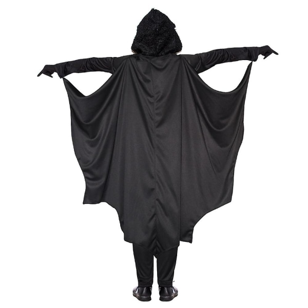 Ghyt Halloween Barnkostym Kappa Cape Häxa Skelett Cosplay Skräckkostym Barn 130