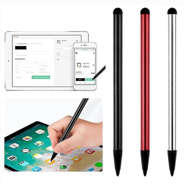 3 kpl Universal Phone Tablet -kosketusnäyttökynäkynä Android iPhone iPadille