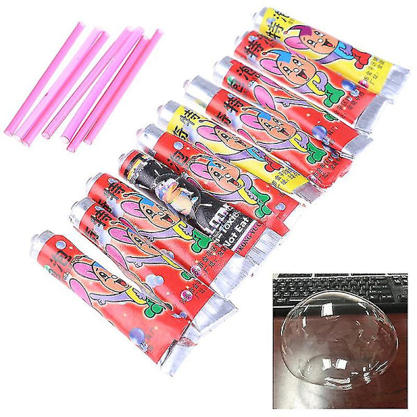 10 st Bubbellim Kids Blåsbubbla Bollleksaker För Barn Rymdballong Leksak
