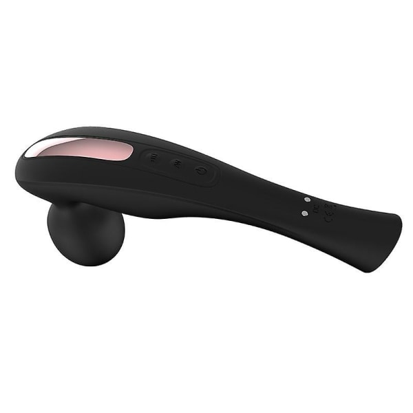 Vibrator Handheld Hierontapuikko miehille ja naisille vahvalla tärinällä (musta)
