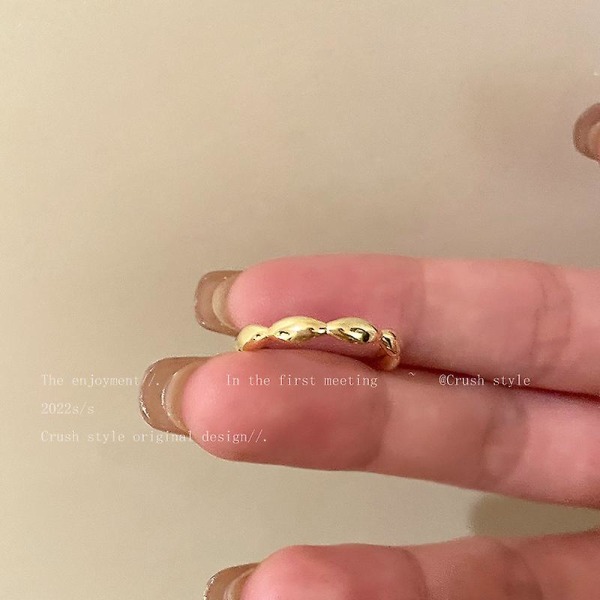 2 st finger ring knogring bambu ledring finger ring