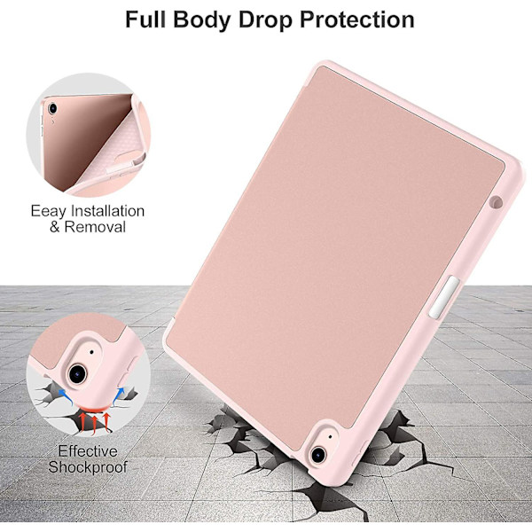 Fodral Kompatibelt Med Ipad Air 4:e Generation 2020 10.9 Tum [Pennhållare/2:a Pennladdning] [Automatisk Sömn/Vakna], Trivikt Stativ Smart Fodral