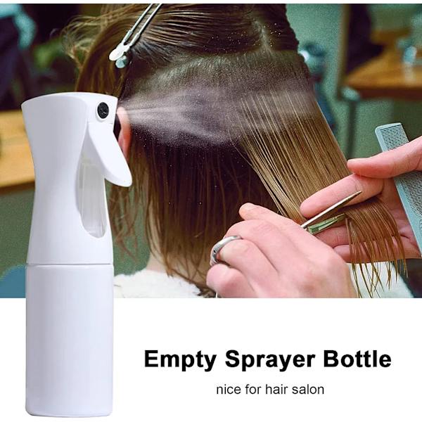 Hårsprayflaska, Layhou 200 ml tom sprayflaska ultrafint dimvattenflaska kontinuerlig spray för frisörsalong plantering rengöring