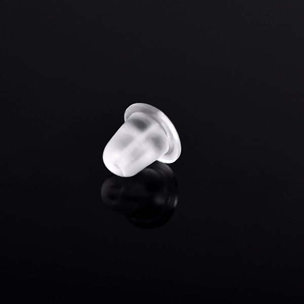 Kvinners plastbrusk øredobber gummi ørepropper øredobb pinner 1000 par (4-d-1)