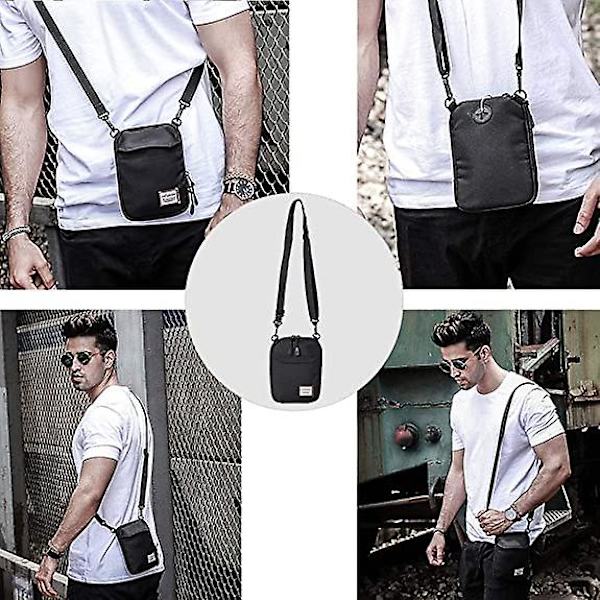 Mini Crossbody-väska Liten axelväska för män, kvinnor Mini Messenger Satchel-väska