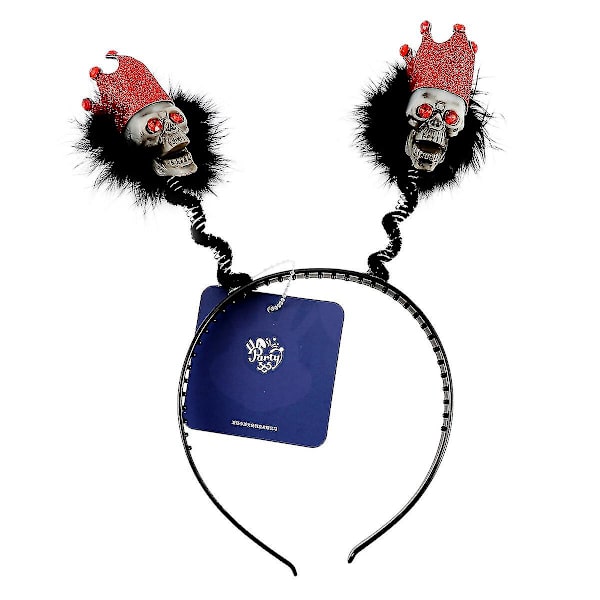 Barnens plats flickkläder Halloween skalle pannband Halloween flicka kostym Halloween fest pannband hår accessoarer