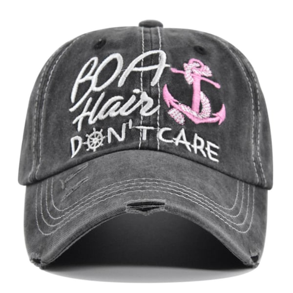 Anchor Broderi Basebollkeps Boa Broderi Basebollkeps Brev Broderi Hatt Retro Peaked Hatt