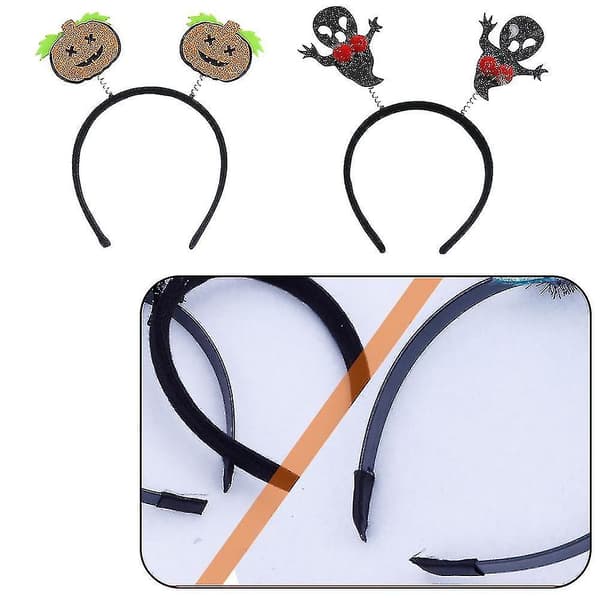 Halloween Spindel Spöke Pumpa Hårbåge Djävul Hårband