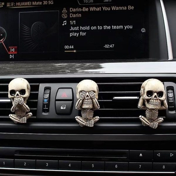 WABJTAM Evil Skull Trio -patsas 3 kpl:n set - Koristehahmolahja ilmanraikastimella