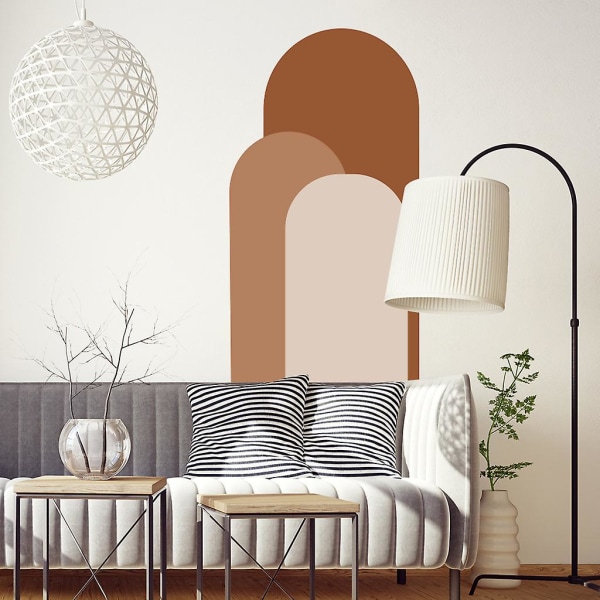 Wabjtam Arch Wall Decal -seinätarra, kuori ja liimaa modernit pilkkukuvioiset tarrat, kaariseinätarrat, sisustustaide, seinätarra, irrotettava minimalistinen tapetti