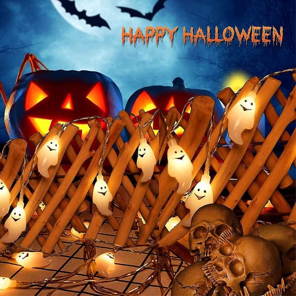 Halloween-valosarjat, 3m 20 lediä aave 3d-valosarja