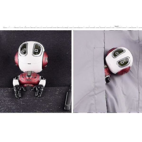 Barnelegering Robot Intelligent Touch Foreldrebarn Interaksjon Induksjon Opptak Stemmedialog (vinrød)