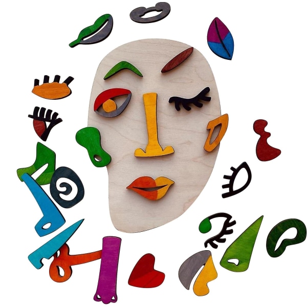 26 Picasso Creative Art Pussel i trä Set Presenter för barn