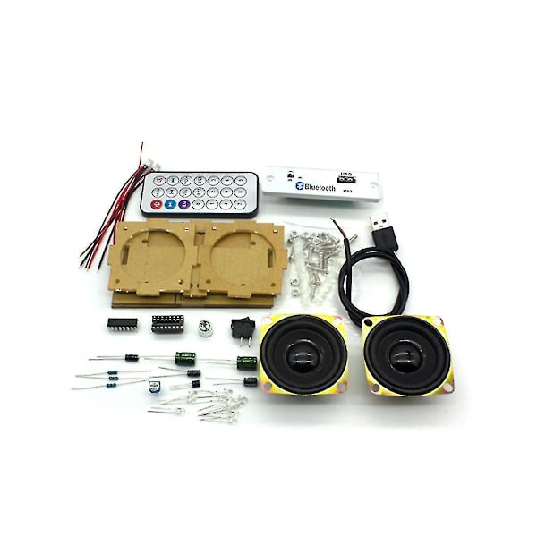 Elektroniskt gör-det-själv-kit Bluetooth-högtalare Elektronik gör-det-själv-lödprojektkit Bluetooth-stereohögtalare