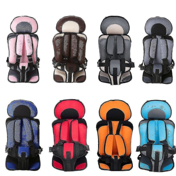 Bærbart babybilsikkerhedssæde Børnebilstole til børn Småbørn Biler Sædebetræk Sele (Pink)