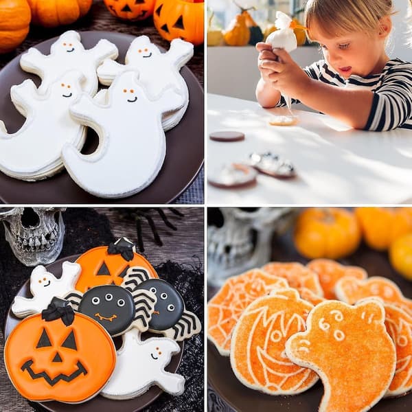 Halloween-kakformar Set - 5 Stycken i Rostfritt Stål