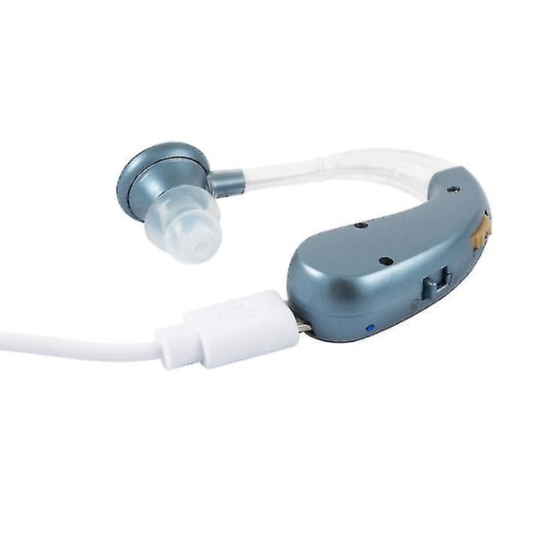 2023 Nyt høreapparat Lydforstærker Høreapparat Audiphones Høreapparat Hovedtelefoner Genopladelig_ll（Blå）