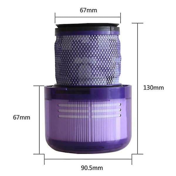 Vakuumfilterkit til Dyson V11 Sv14 Støvsuger Vaskbart Filter - Snngv