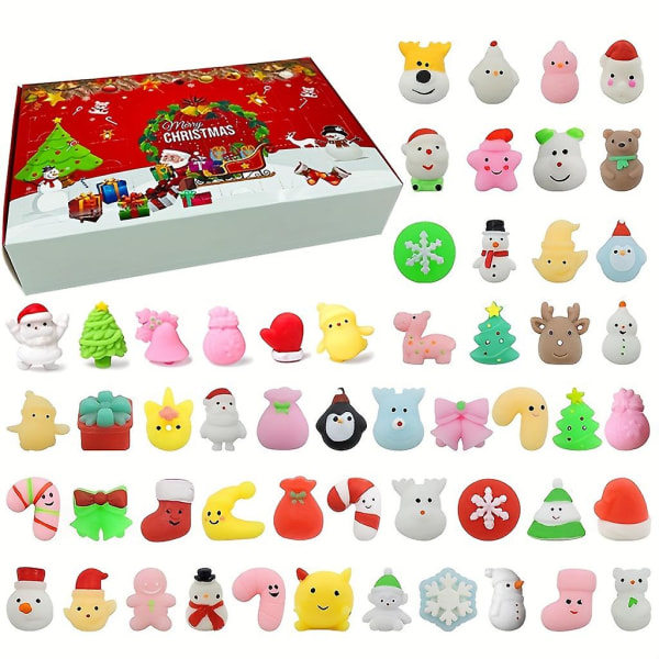 Christmas Countdown Kalender Blind Box Stress Relief och Ventilation Dumpling Squeeze Toy