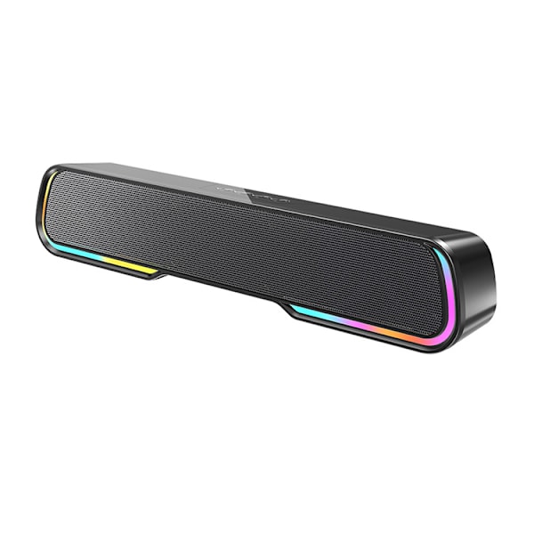 RGB Marquee Mini Lydplanke Skrivebord Lang Bar Bærbar Subwoofer Høy Effekt Bluetooth Høytaler