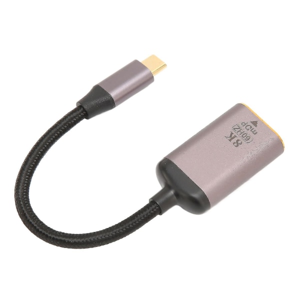 USB C till Mini DisplayPort-adapter 8K 60Hz - Plug and Play USB C-hane till Mini DP-hona-kabel för USB C-enheter