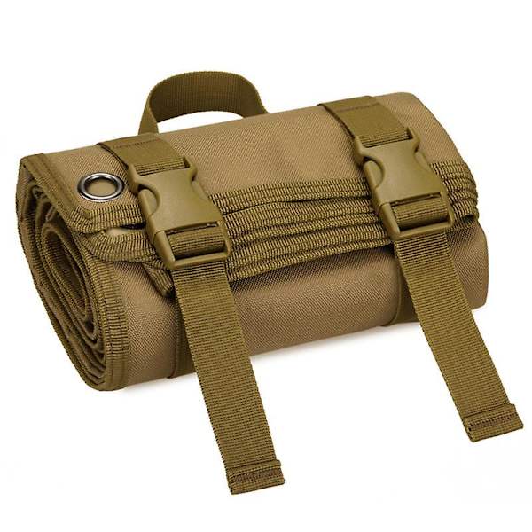 Taktisk hoprullningsbar skjutmatta Lättviktsrullningsbar träningsmatta Vattentät hopfällbar matta för utomhusjakt Camping Range Sniper（cp camouflage）