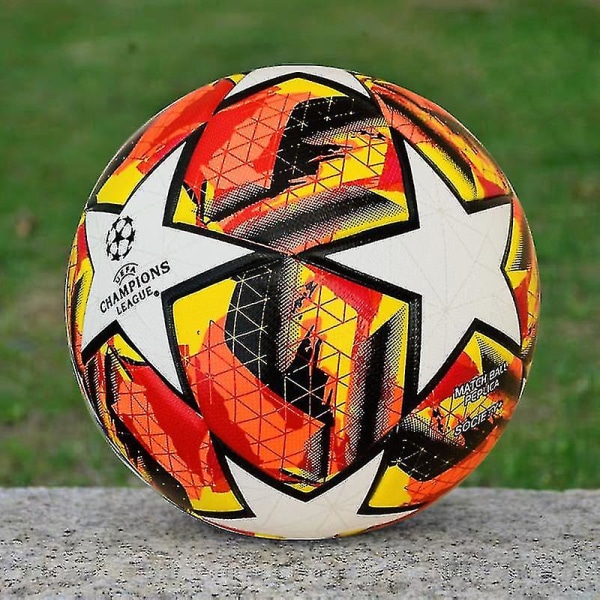 Uefa Champions League Flame Red (otteluharjoitteluun) aikuisten jalkapallon ottelu nro 5 Ball