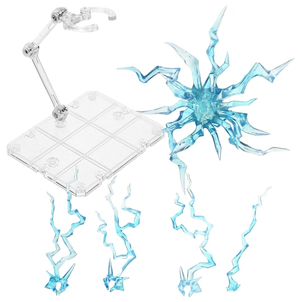 1 set actionfigur stativ genomskinlig leksak dockhållare figurin modell displayställ