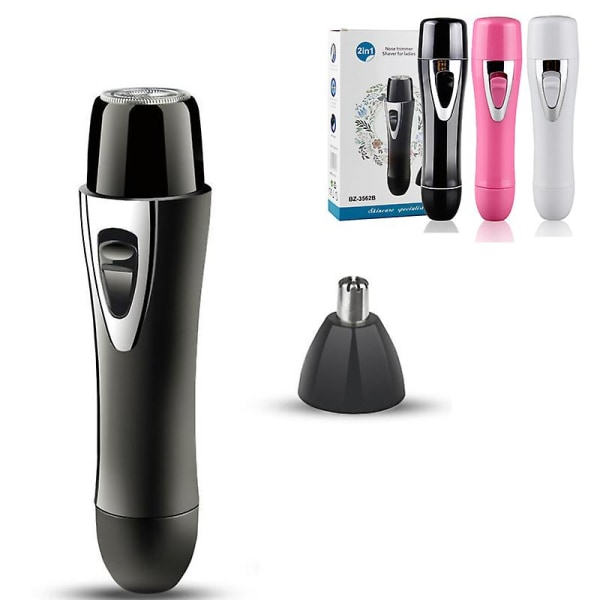 Kvinders øjenbrynstrimmer epilator shaver shaver shaver batteridrevet pen（Sort）