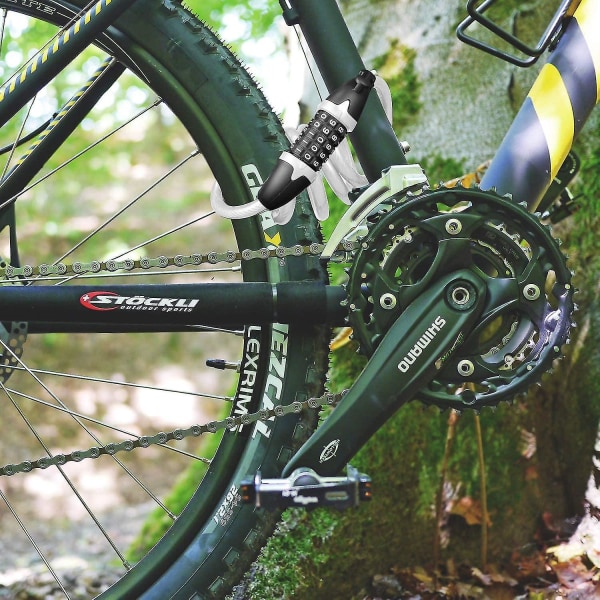 Sykkellås med 5-sifret kode Kombilås for sykkellås Kabellås Lett og sikkerhet sykkelkjedelås