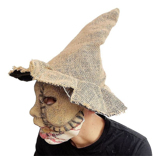 Kauhu Scarecrow Mask Devil Naamiaiset Halloween Juhlapuvut Leikki bileet Pelottavat rekvisiitta Varustinmallit