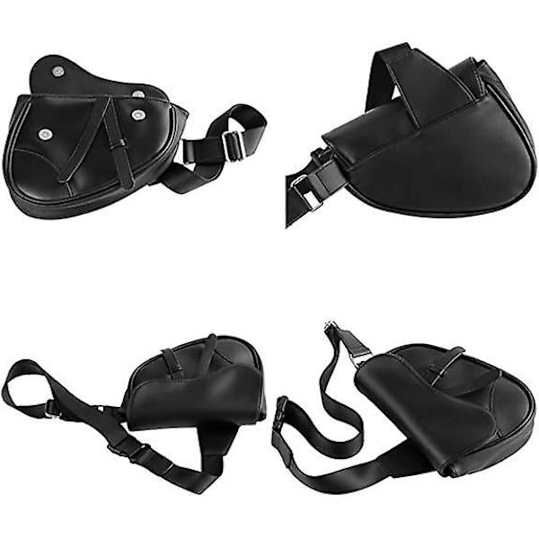 Sling Bag Fashion Sadeltaske Læder Crossbody Rygsæk Daypack til Mænd & Kvinder