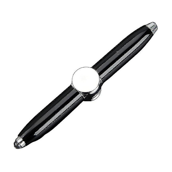 LED-snurrande kulspetspenna Fidget Spinner Hand Top Ljus EDC Stressavlastande Leksaker Barnleksak Present Skolmaterial