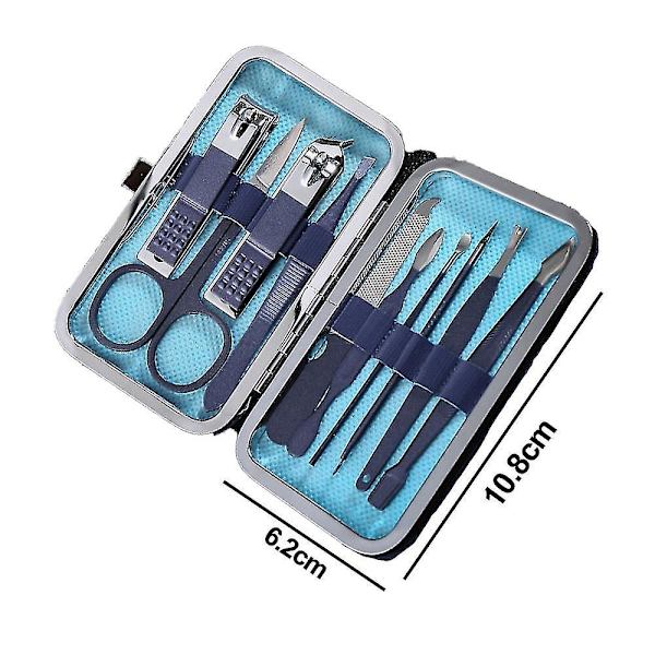 Manikyrset, Resesett med Miniklosaxar, Pedikyrverktyg, Rostfritt Stål Grooming Kit