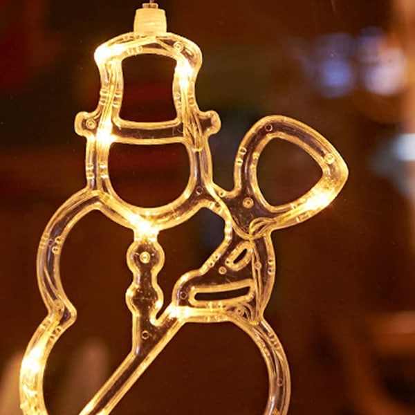 Dekorativa fjäderlampor Jul fönster LED hängande formlampor Hängande julskyltlampor