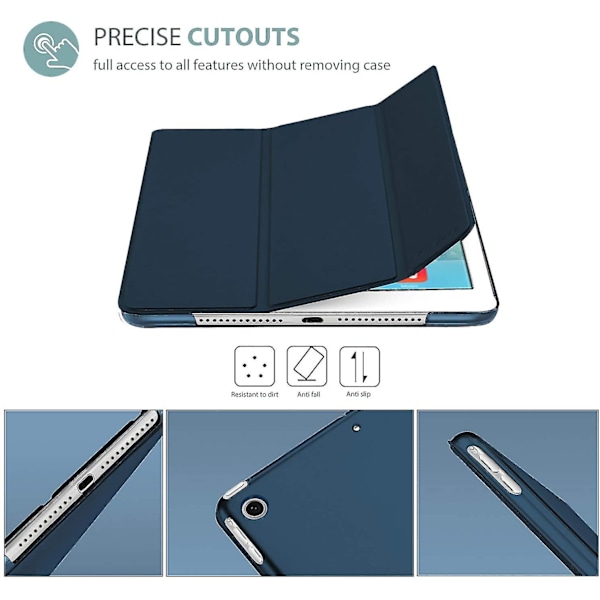 1:a generationens Smart Case, Ultratunt Skal med Lätt Vikt, Automatisk Sömn/Väckning för Apple iPad Air A1474 A1475 A1476