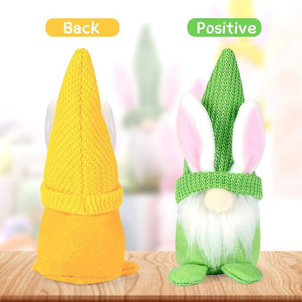 Påskkanin-Tomte Docka Elf Figur Ornament, 2-pack