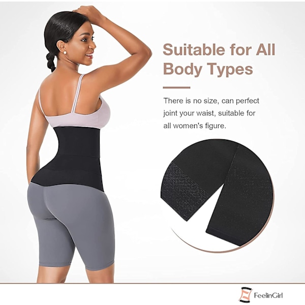 Midjetränare för Kvinnor Bastu Trimmer Bälte Mage Wrap Plus Size