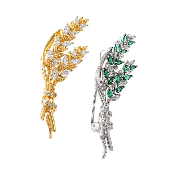 s925 Silver Kvinnors Brosch Vete Öra Brosch Kvinnlig Temperament Boutonniere Pin Elegant Atmosfär Krage Enkla Kläder Brosch Tillbehör Broscher Pin
