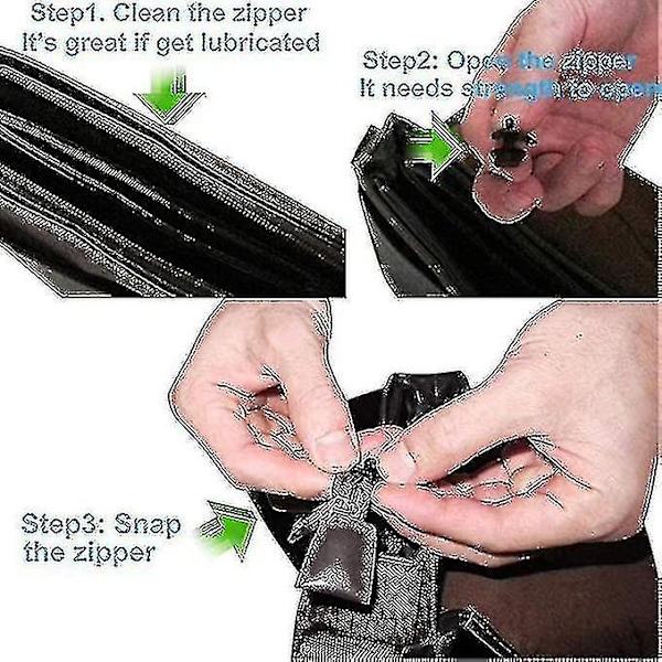 6-pack Fixerade Blixtlåsdragare - Blixtlåsslider Reparation, Instant Blixtlåssats - Avtagbar Räddningsersättning Väska