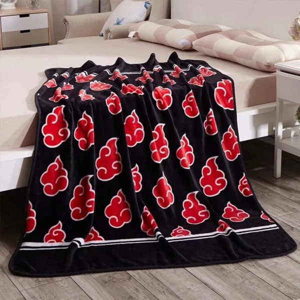 Anime Naruto Shippuden Snuggle Blanket, Akatsuki Fluffy Blanket 200*150cm, Cozy Living Filt/Soffa Filt/Resefilt